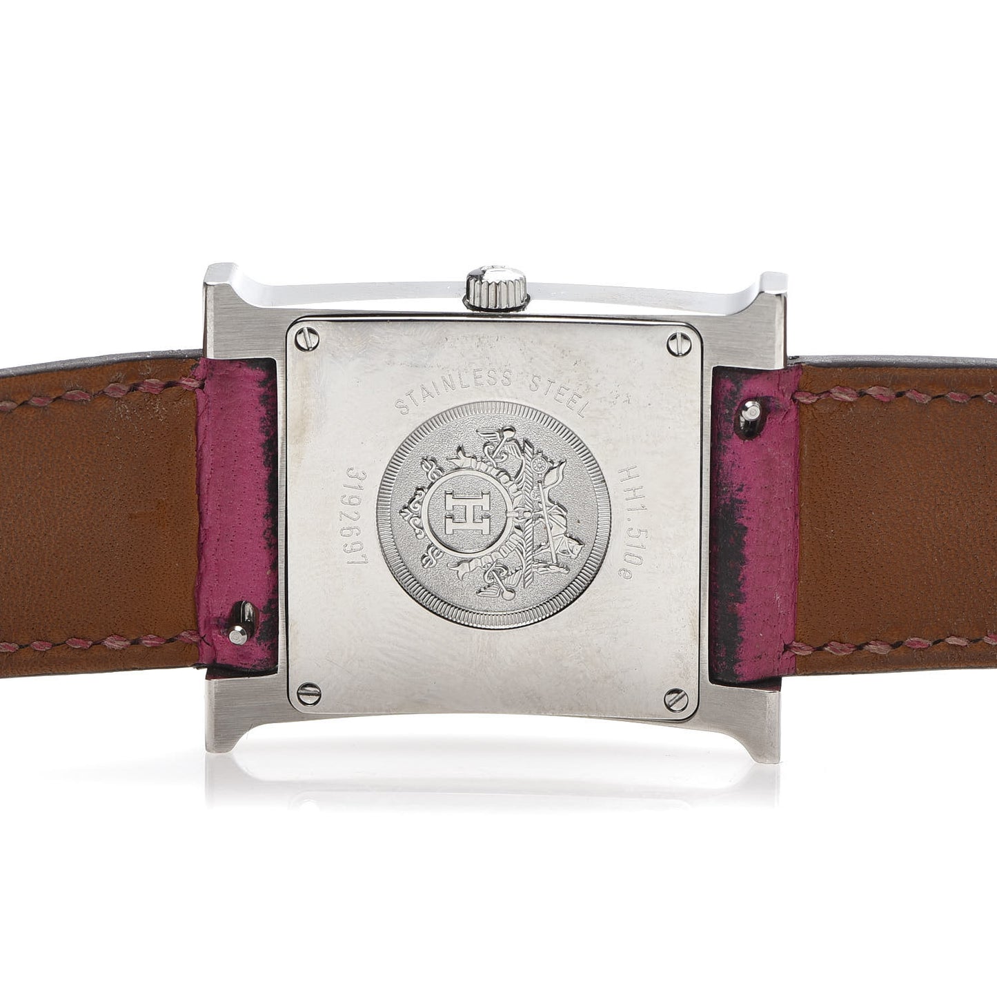 Stainless Steel Chevre Mysore 26mm Heure H Hour Quartz Watch Rose Tyrien