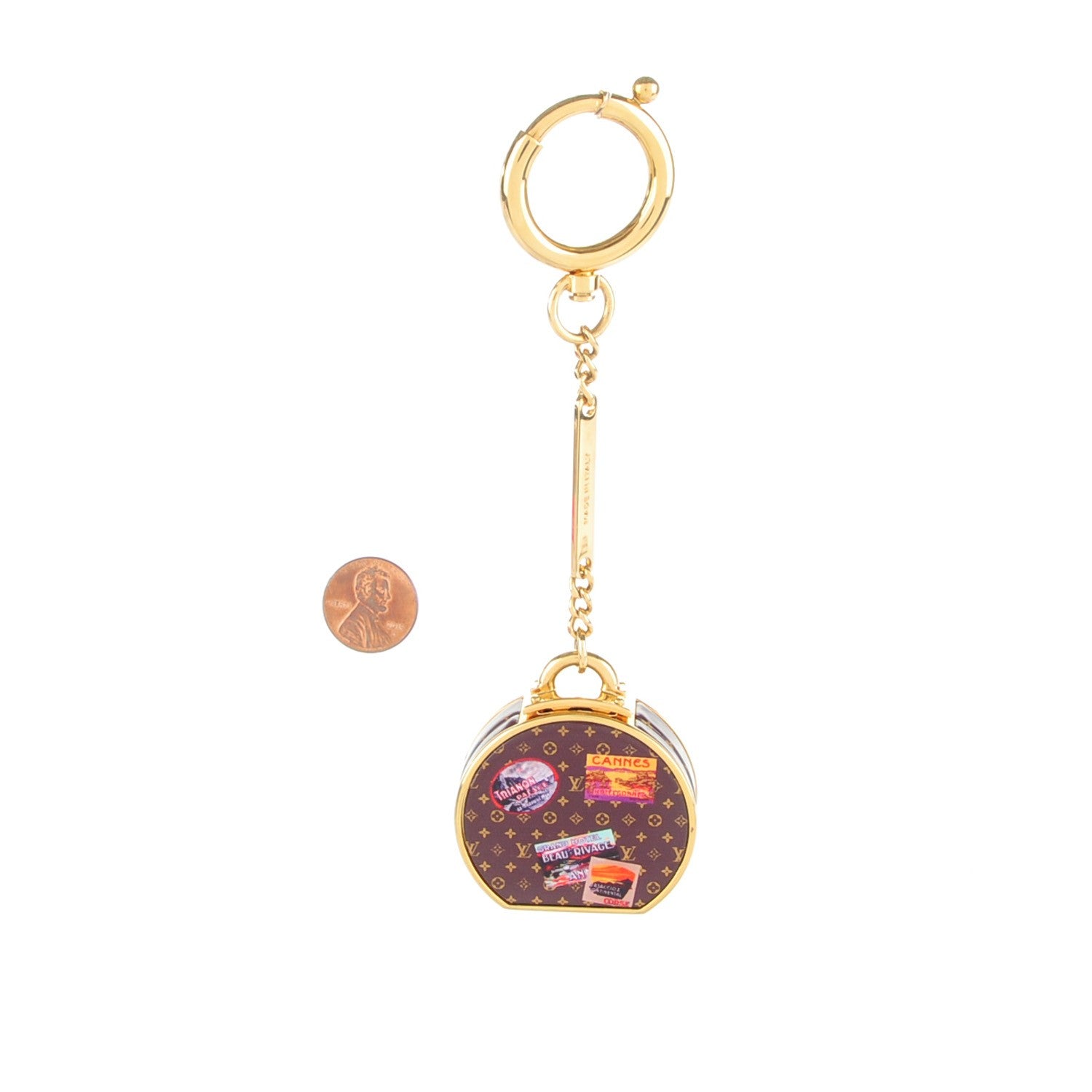 Louis Vuitton Monogram Hat Box Keychain 2 of 5