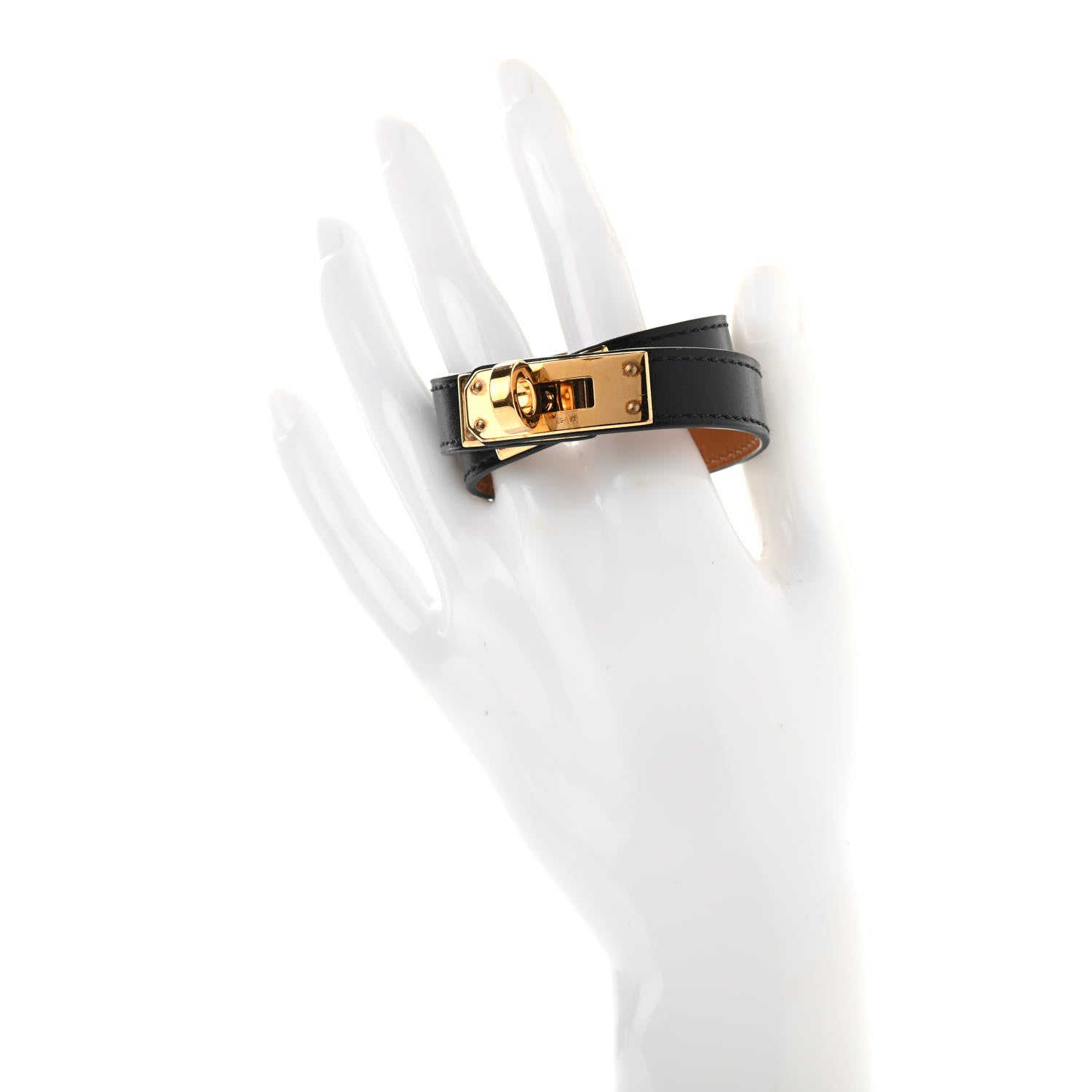 Hermes Box Kelly Double Tour Bracelet T1 Black 2 of 7