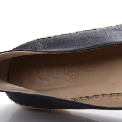 Chanel Lambskin CC Espadrilles 42 Black 8 of 11