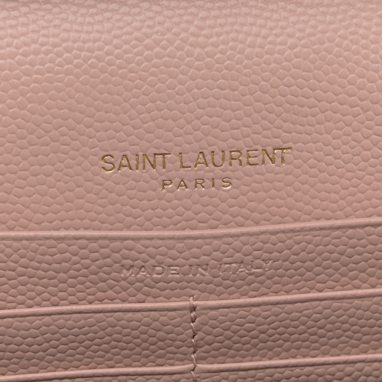 Grain De Poudre Matelasse Chevron Monogram Chain Wallet Pale Blush
