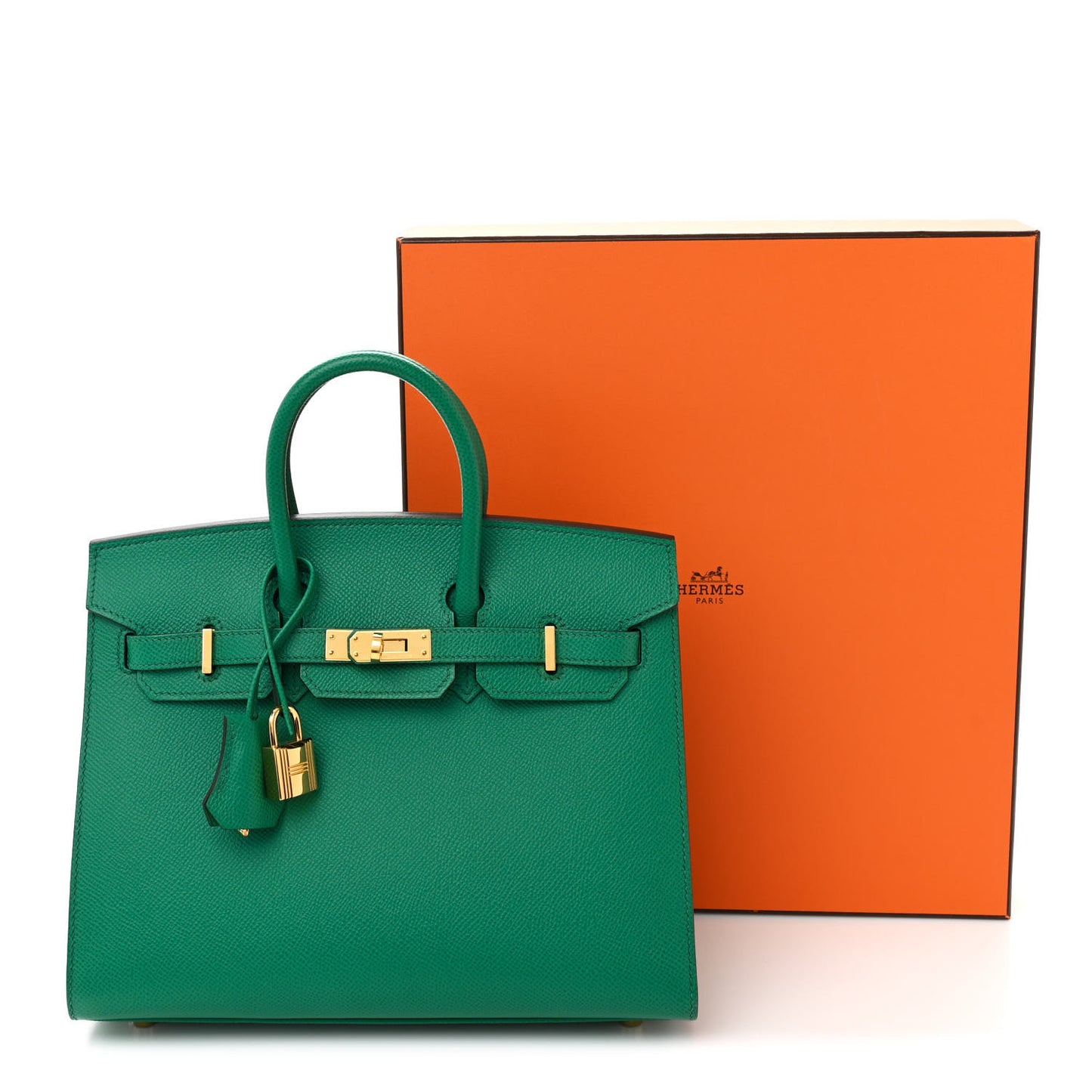 Epsom Birkin Sellier 25 Vert Jade