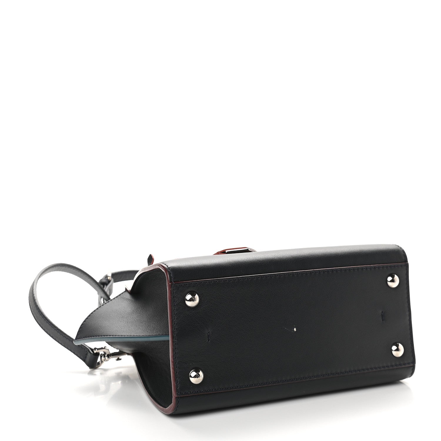 Fendi Vitello Dolce Mini 3jours Tote Blue Notte 3 of 8