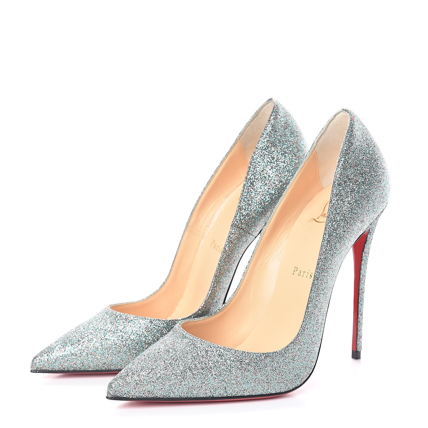 Christian Louboutin Mini Glitter So Kate 120 Pumps 39 Vosges 3 of 8