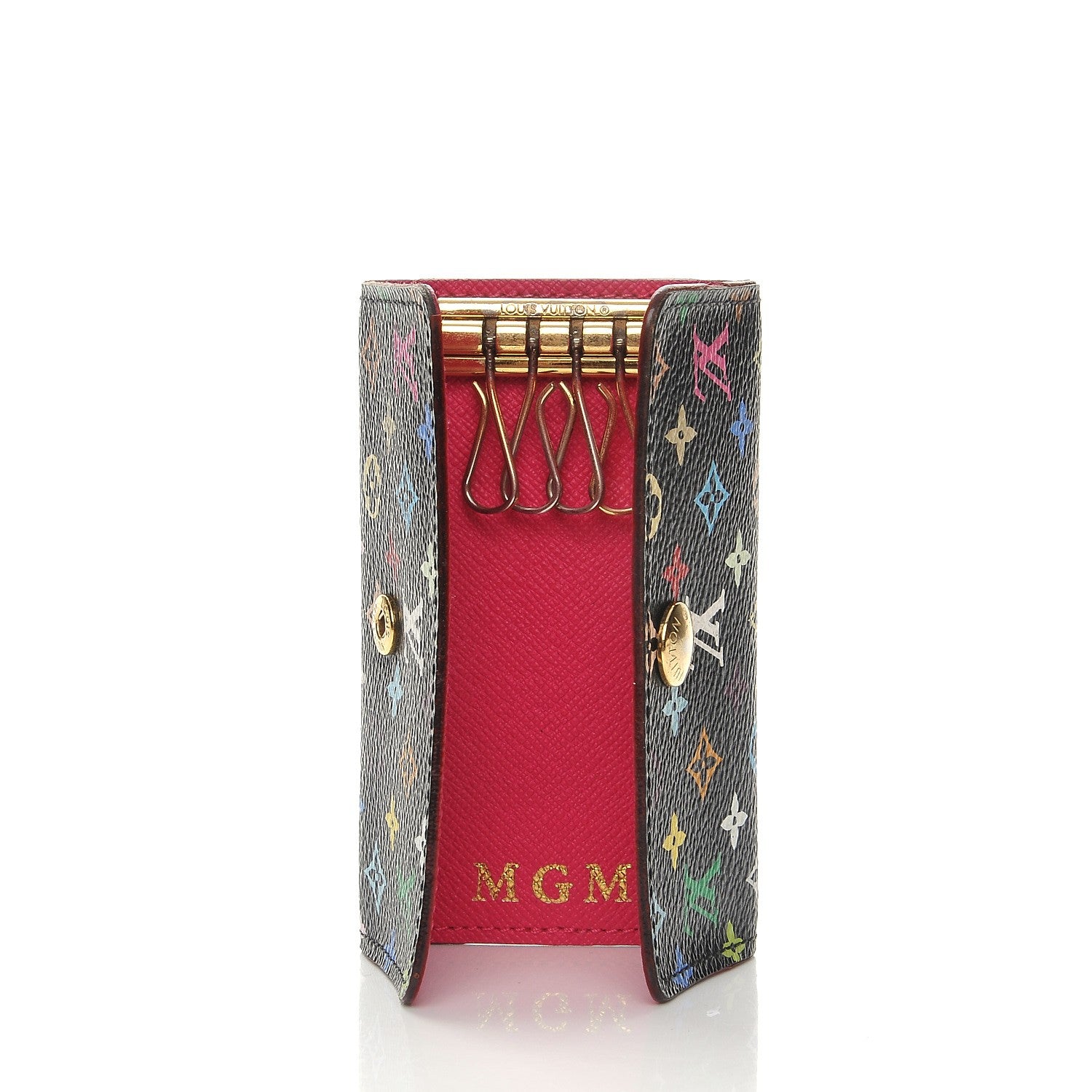 Louis Vuitton Monogram Multicolor Multicles 4 Key Holder Black Grenade 5 of 9