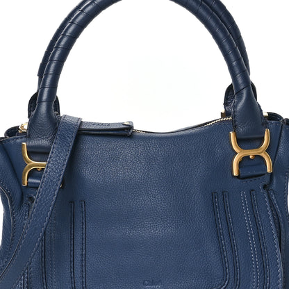 Chloe Calfskin Medium Marcie Satchel Royal Navy 8 of 13