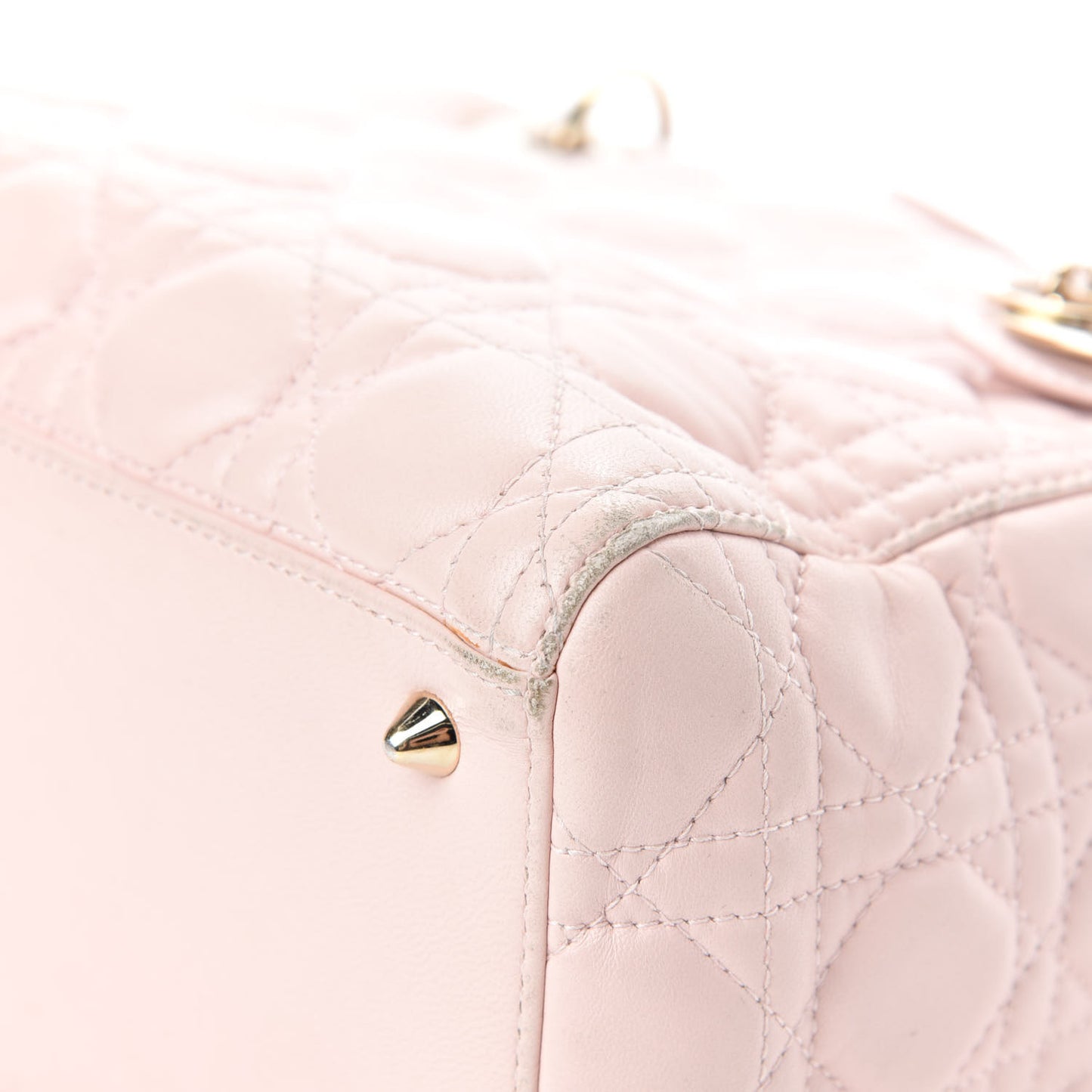 Lambskin Cannage Medium Lady Dior Light Pink