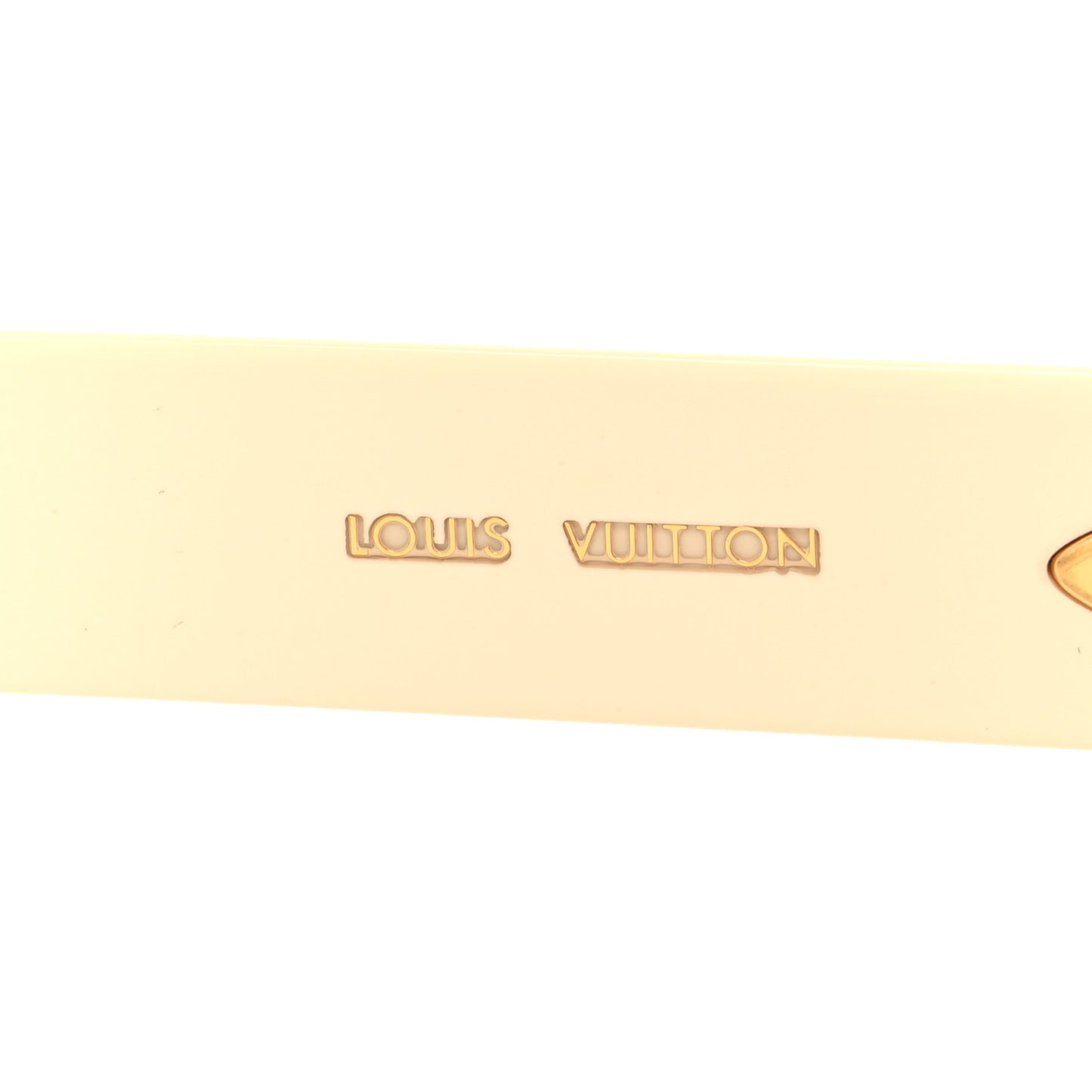 Acetate LV Moon Square Sunglasses Z1652E White