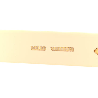 Louis Vuitton Acetate LV Moon Square Sunglasses Z1652E White 5 of 8
