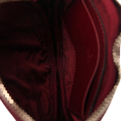 Gucci Calfskin Matelasse Diagonal Mini Interlocking G Heart Shoulder Bag Rosso Ancora 5 of 10