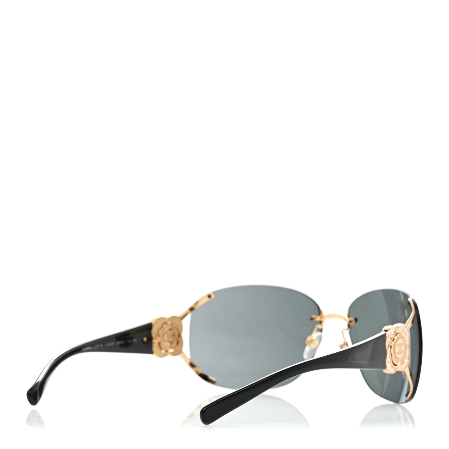 Crystal Camellia CC Sunglasses 4171-B Black