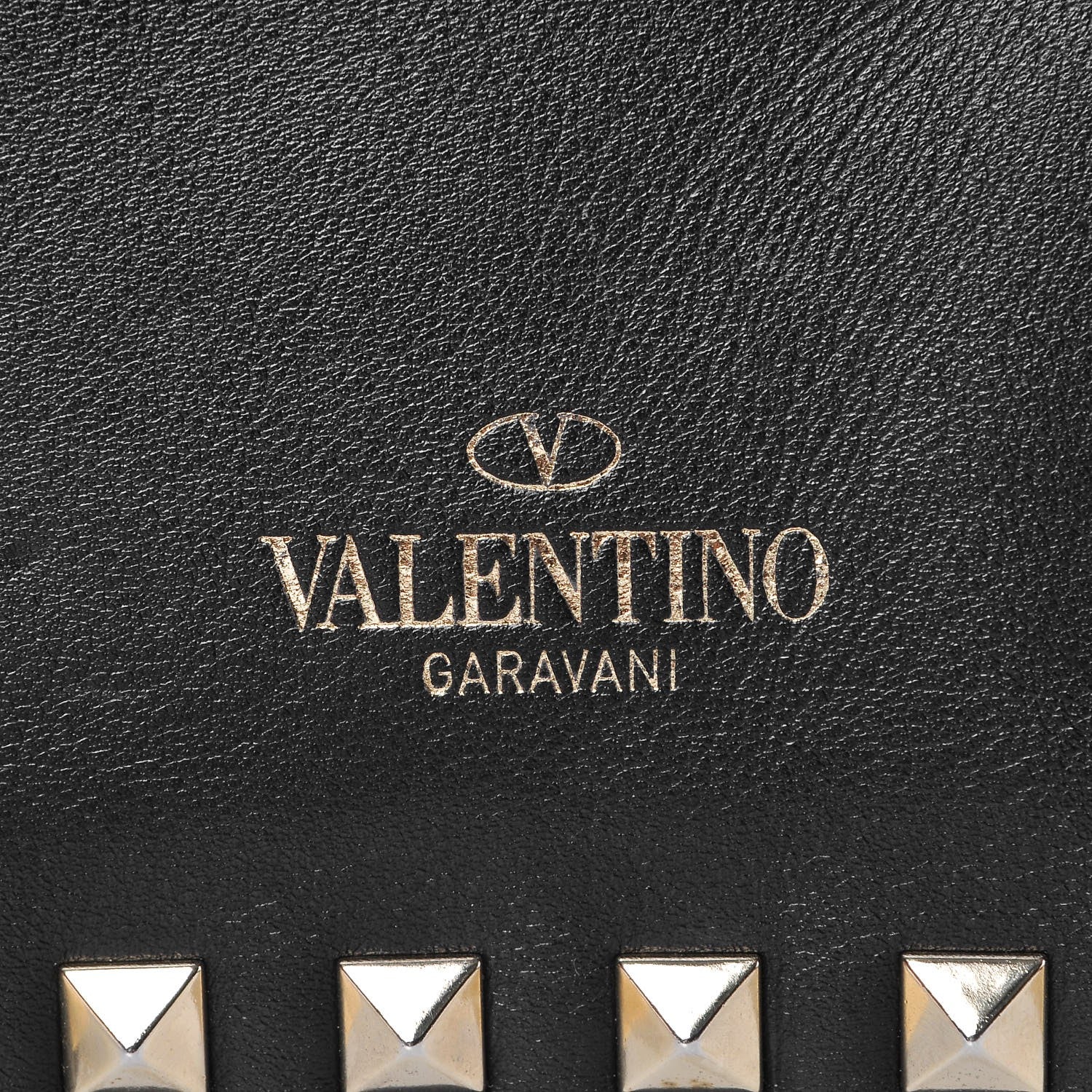 Valentino Garavani Vitello Mini Rockstud Flap Saddle Crossbody Bag Black 7 of 7