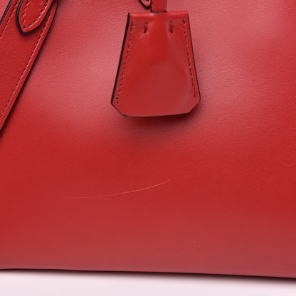 Prada City Calfskin Medium Colorblock Bibliothèque Tote Fuoco Viola Black 11 of 13