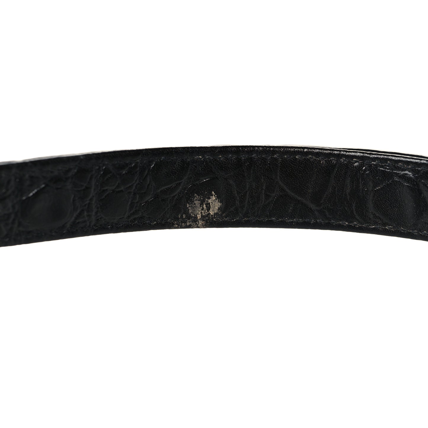 Calfskin Crocodile Embossed Le 5 A 7 Hobo Black