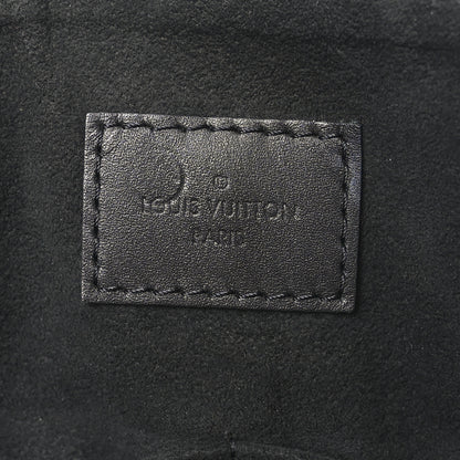 Louis Vuitton Monogram Flower Zipped Tote MM Black 6 of 9