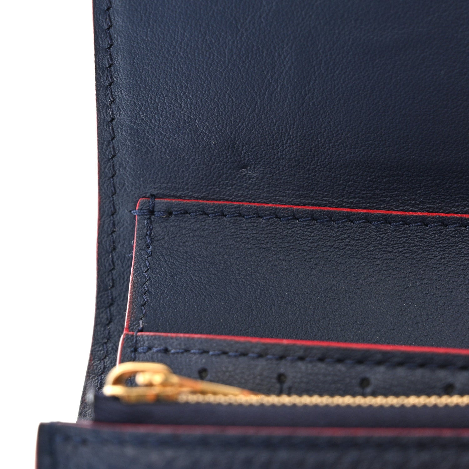 Louis Vuitton Taurillon Capucines Compact Wallet Marine Rouge 9 of 9