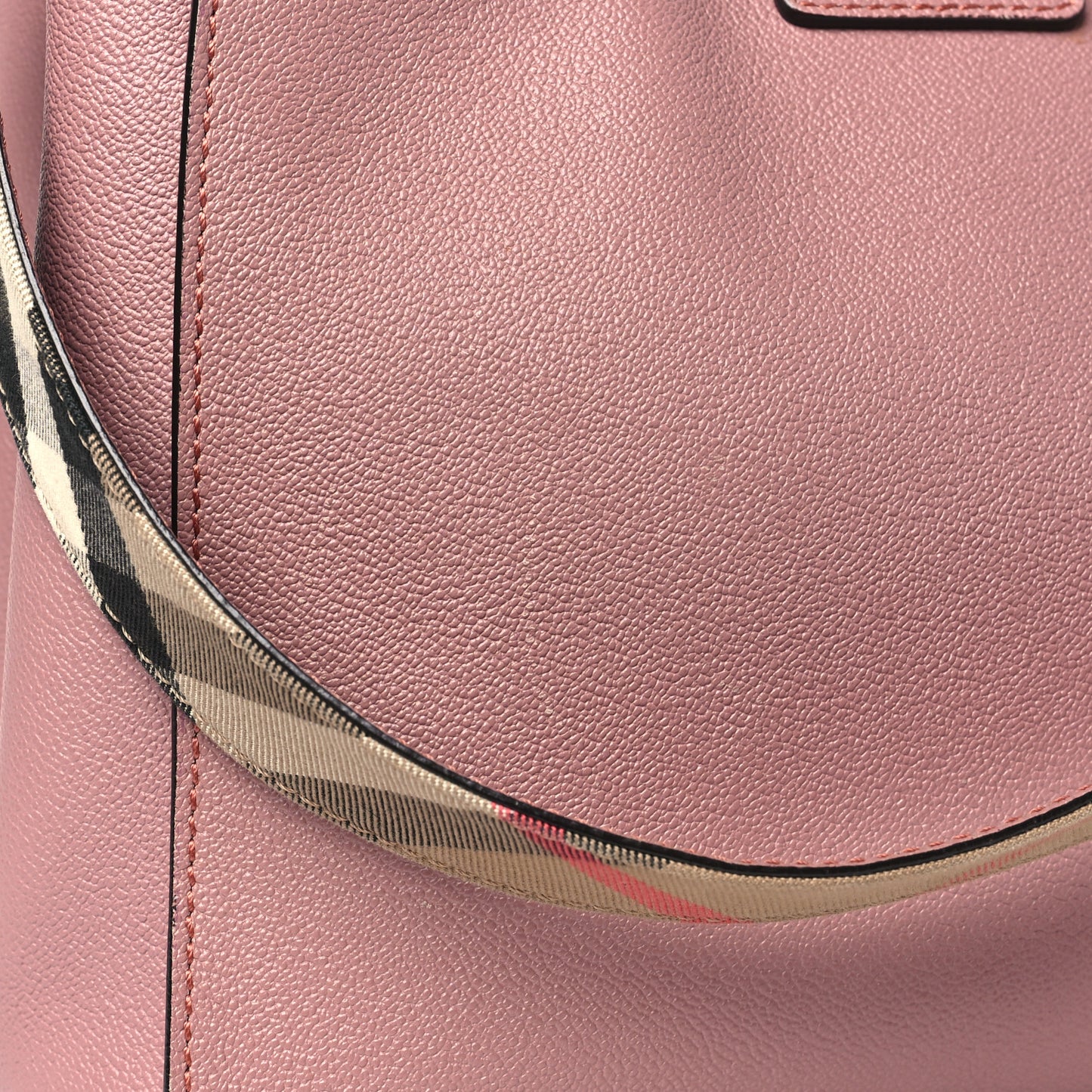 Soft Grain Calfskin Medium Buckle Tote Dusty Pink