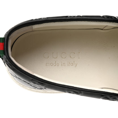 Gucci Guccissima Mens Dublin Slip On Sneakers 7.5 Black 6 of 11