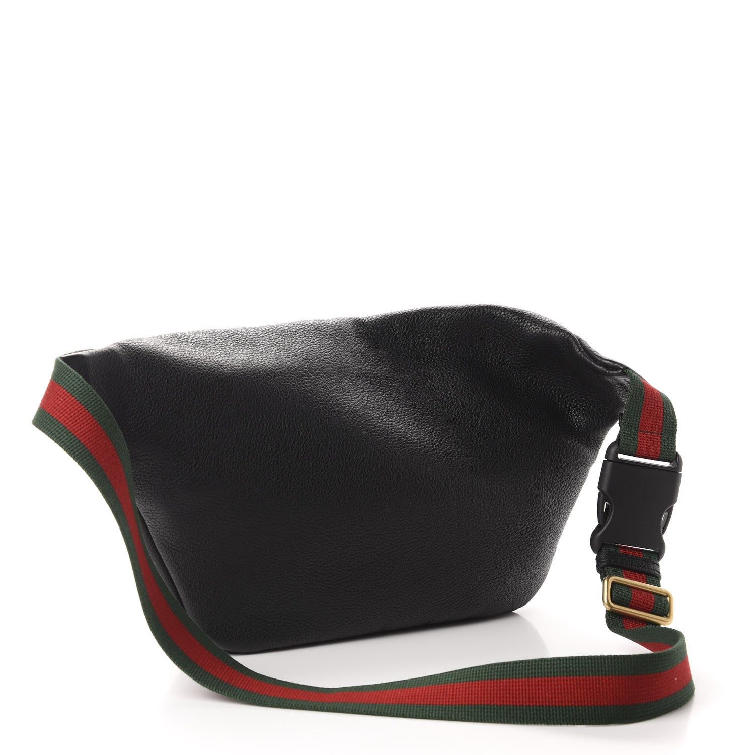 Gucci Grained Calfskin Logo Belt Bag Black 3 of 11