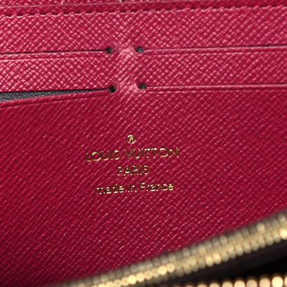 Louis Vuitton Monogram Clemence Wallet Fuchsia 6 of 8