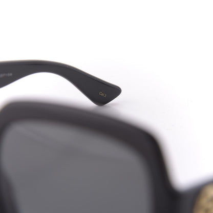 Gucci Oversized Square GG0036S Sunglasses Black 7 of 9