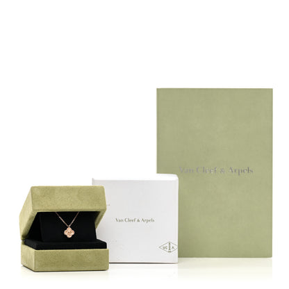 Van Cleef & Arpels 18K Rose Gold Sweet Alhambra Pendant Necklace 5 of 5