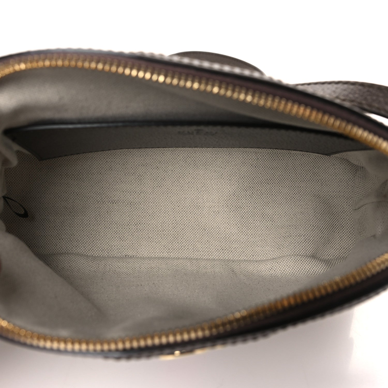 Gucci Monogram Jumbo GG Textured Dollar Calfskin Web Small Ophidia Dome Shoulder Bag Camel Ebony New Acero 5 of 9