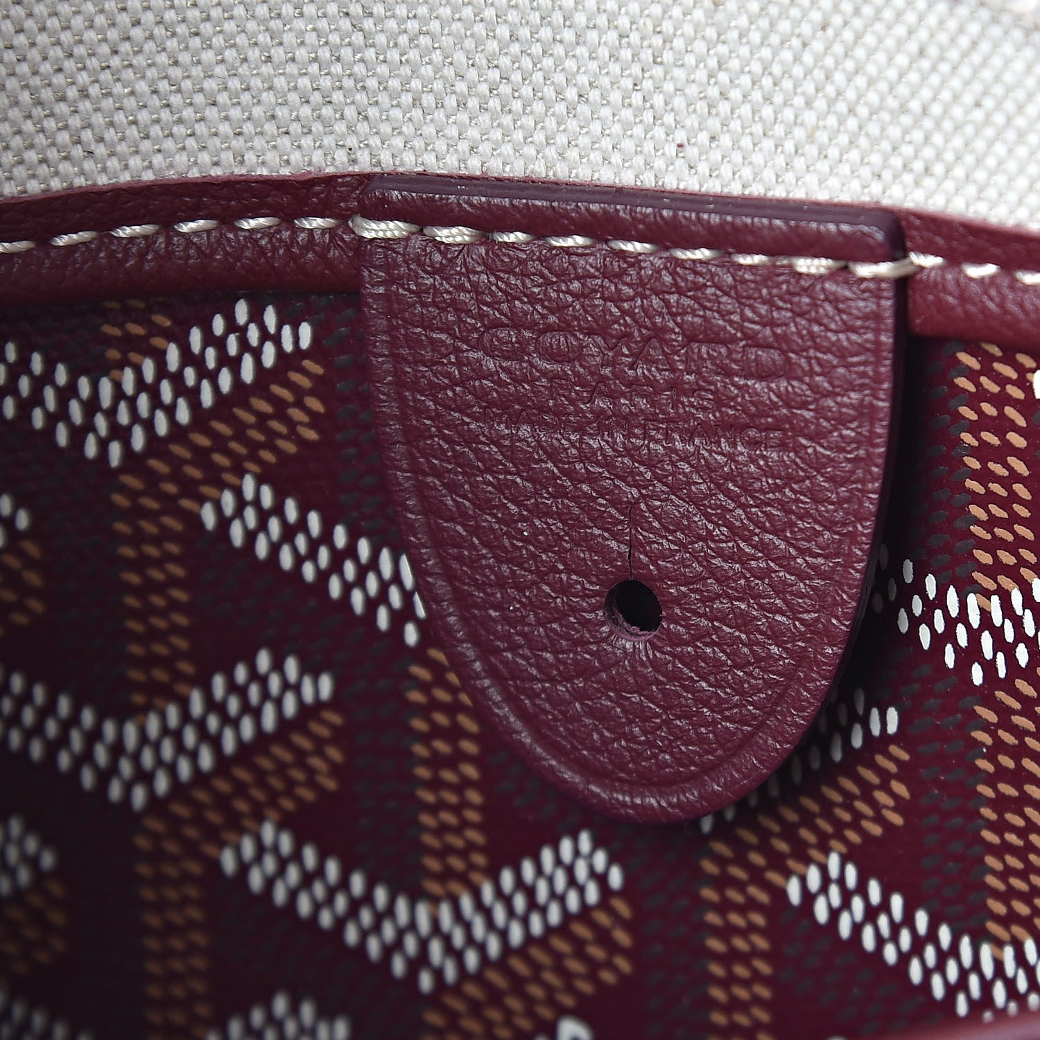 Goyard Goyardine Artois PM Burgundy 6 of 9