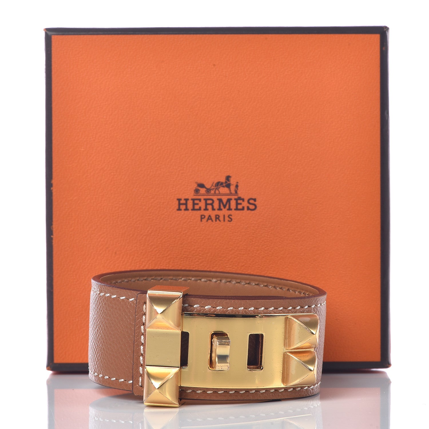Hermes Epsom Collier de Chien 24 Bracelet T2 Gold 7 of 7
