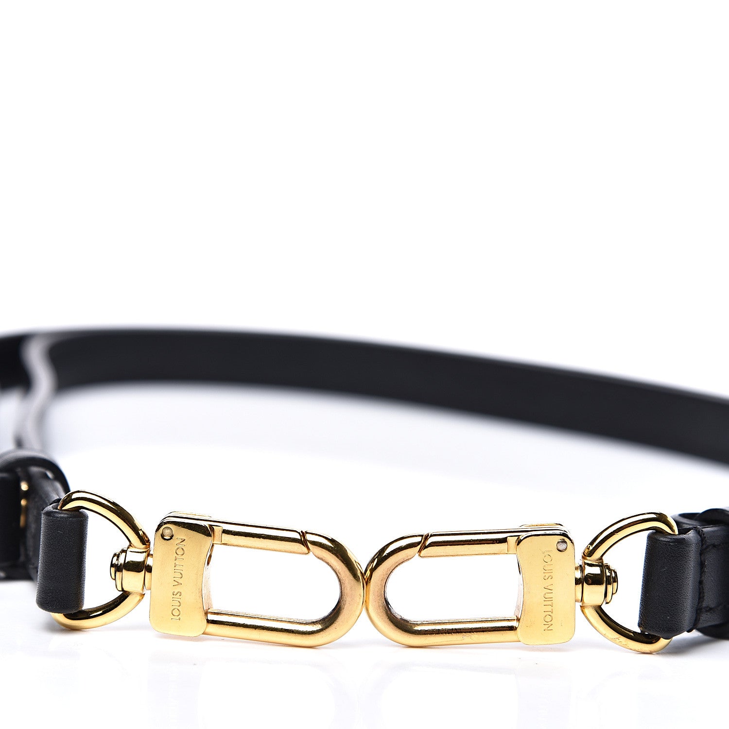 Louis Vuitton Calfskin NeoNoe Shoulder Strap Black 3 of 3