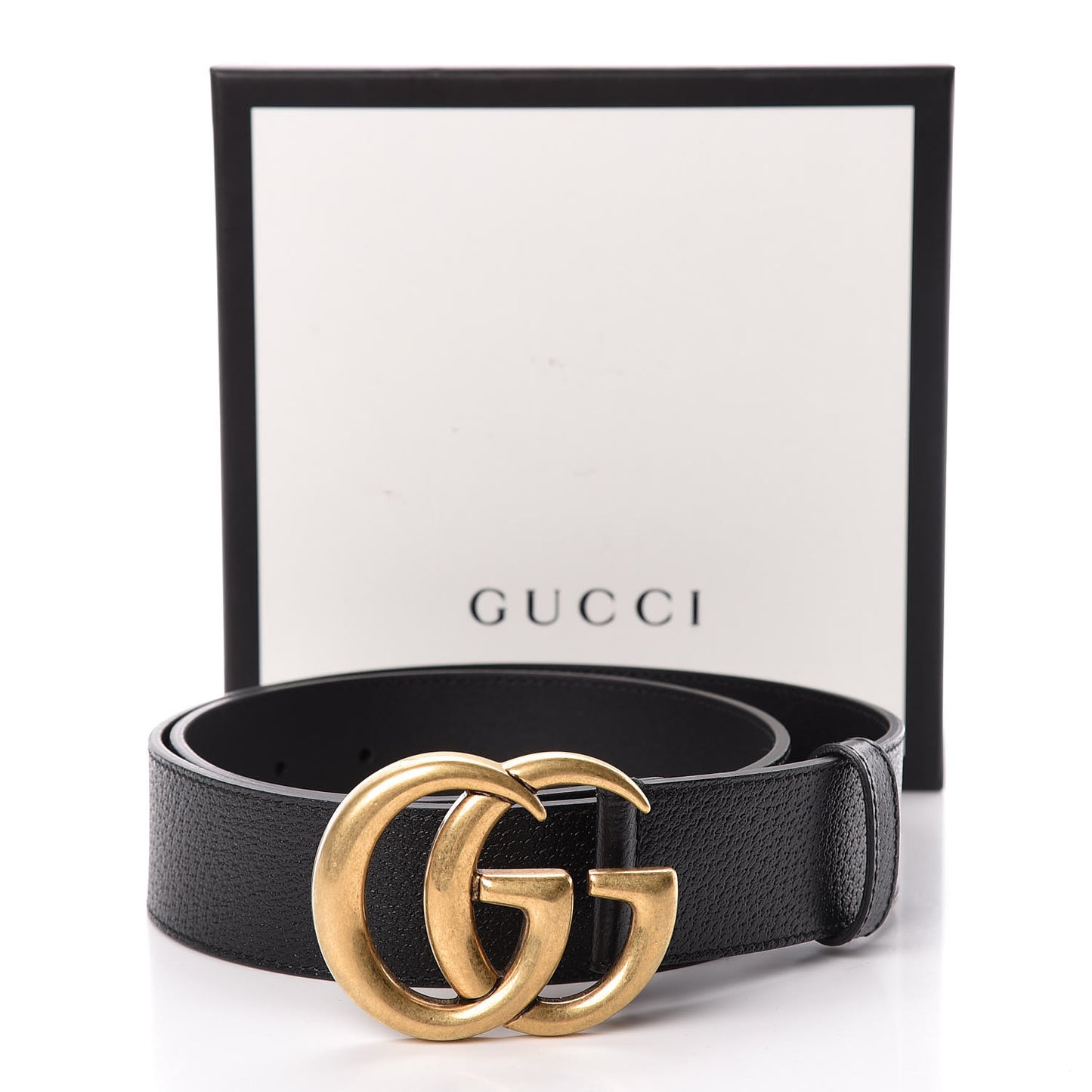Textured Calfskin Double G 40mm Belt 85 34 Black