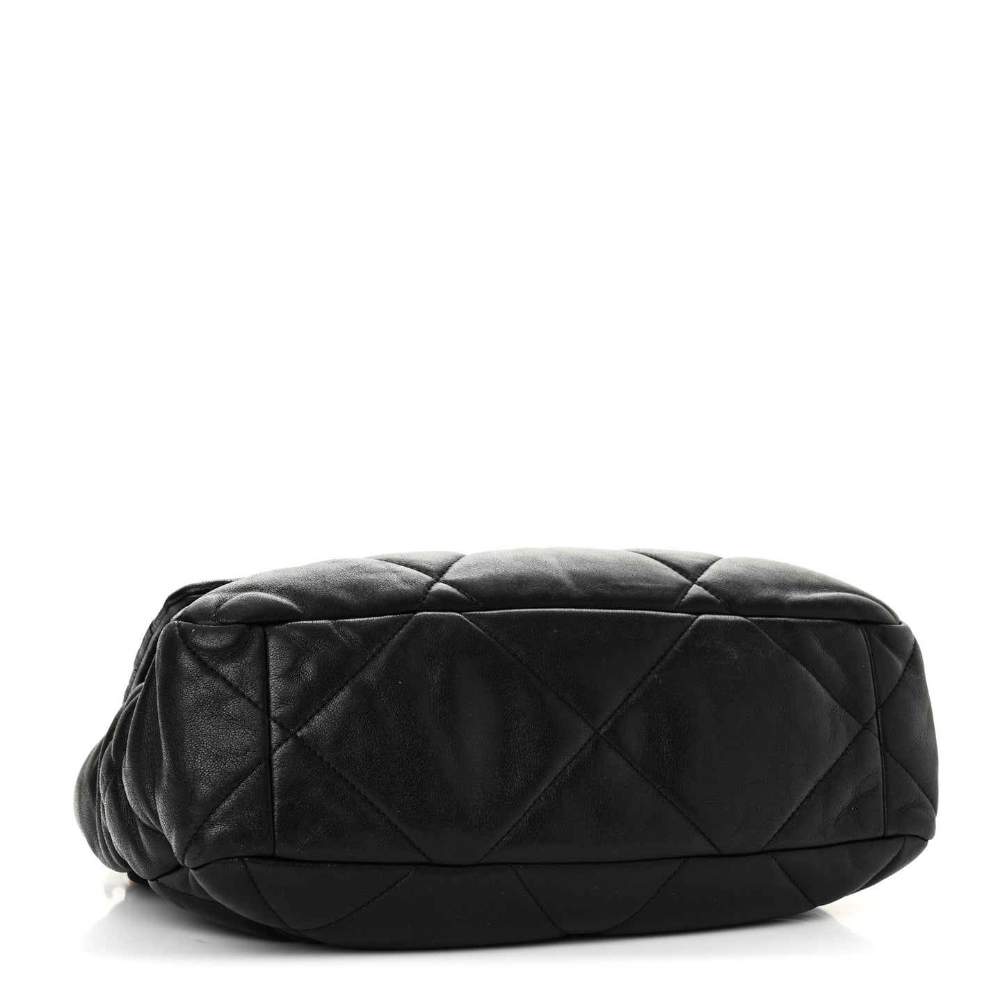 Lambskin Quilted Large Chanel 19 Flap Black