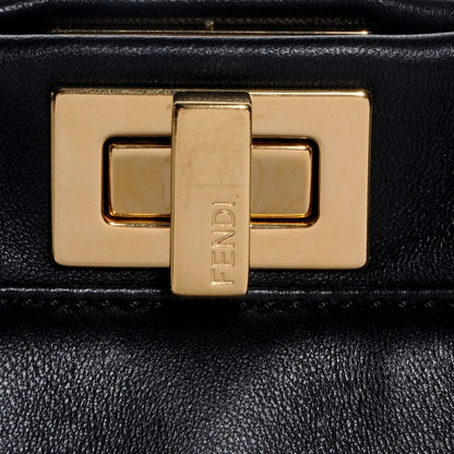 Fendi Nappa Mini Peekaboo Iconic Satchel Black 13 of 13