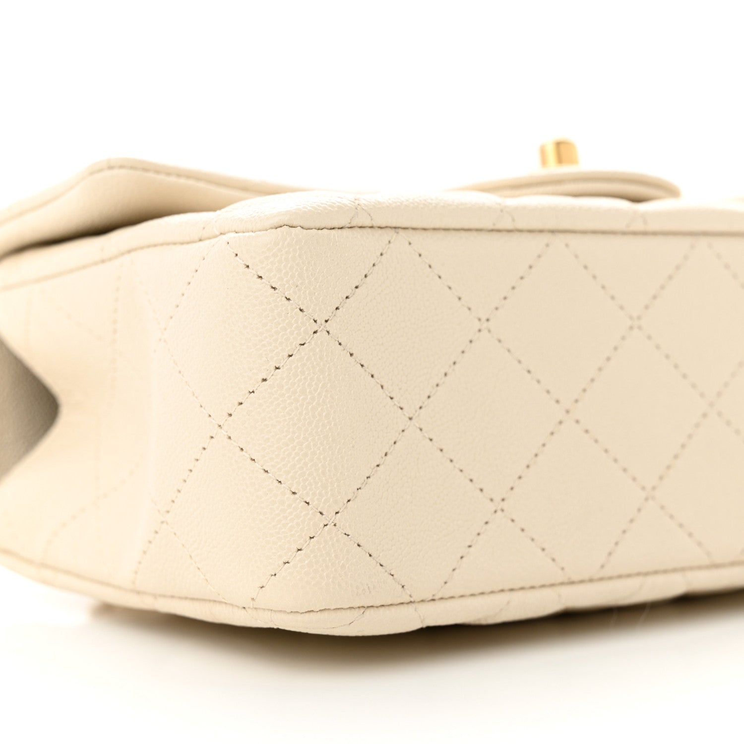 Chanel Caviar Quilted Mini Top Handle Rectangular Flap Beige 9 of 11