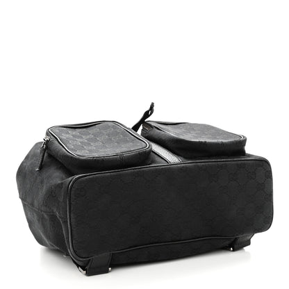 Gucci GG Monogram Single Buckle Backpack Black 4 of 11