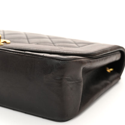 Chanel Lambskin Quilted Medium Single Flap Black 10 of 14