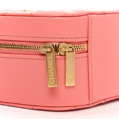 Chanel Lambskin Quilted Top Handle Small Vanity Case Pink 9 of 11