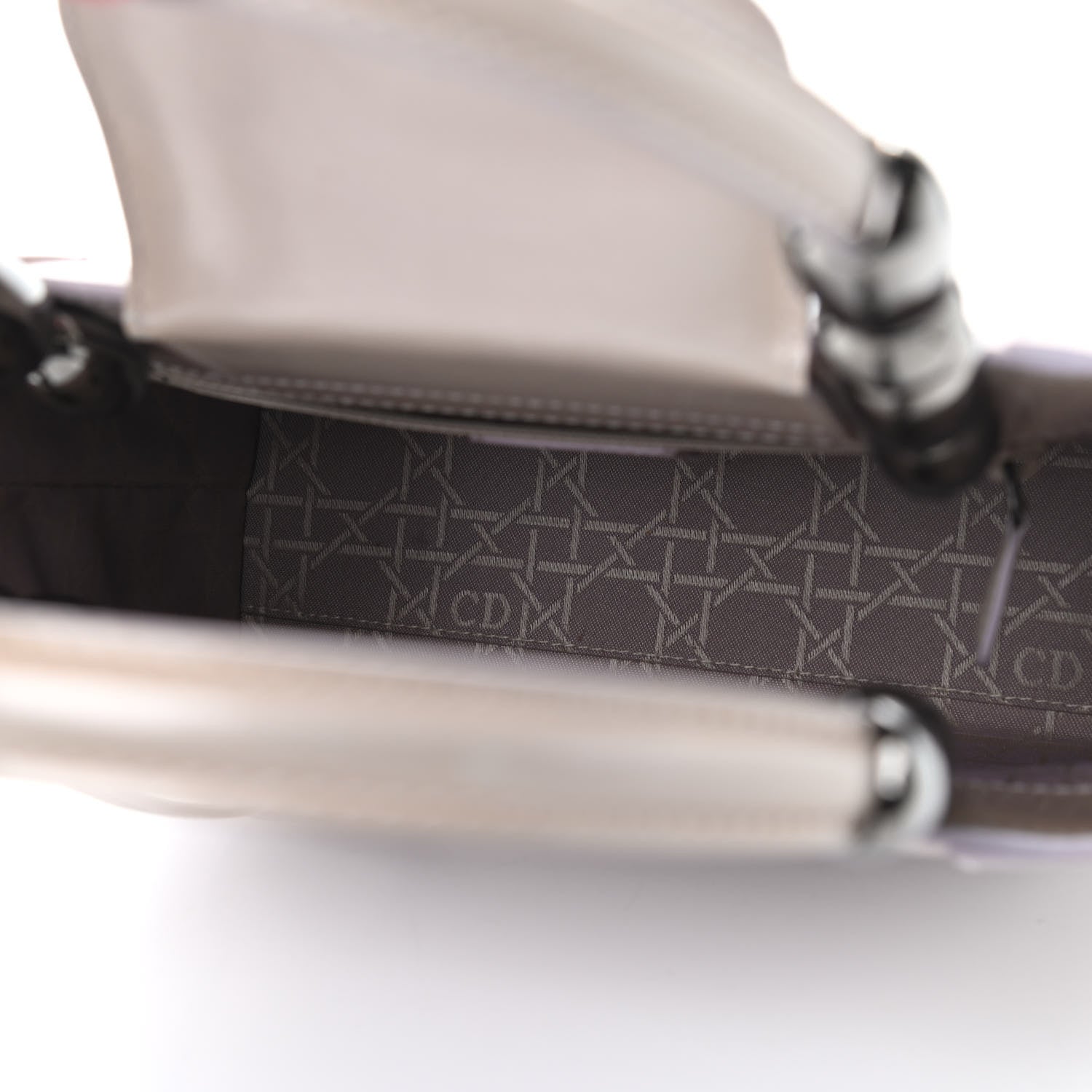 Christian Dior Patent Beaded Malice Tote Light Purple 7 of 16