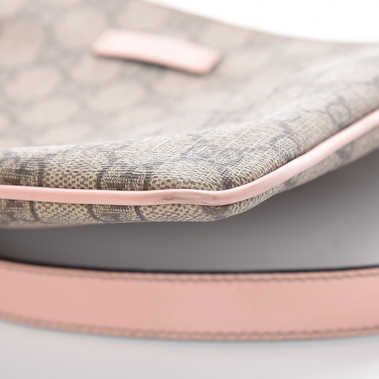 Gucci GG Supreme Monogram Small Flat Messenger Bag Light Pink 6 of 16
