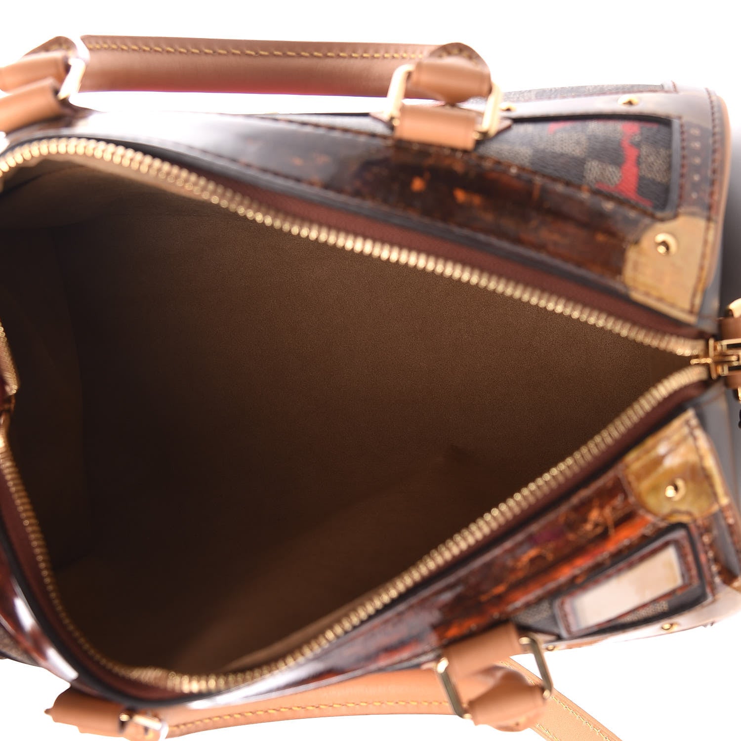 Louis Vuitton Transformed Damier Ebene Time Trunk Speedy Bandouliere 25 Black 7 of 11