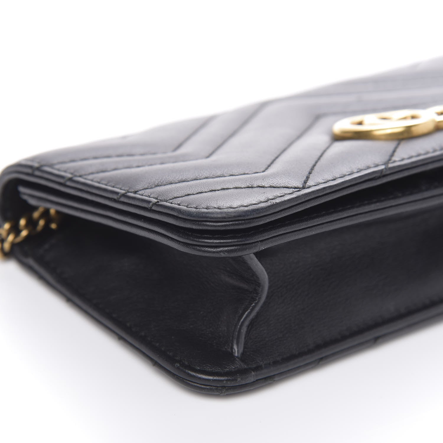 Gucci Calfskin Matelasse GG Marmont Mini Bag Black 7 of 15