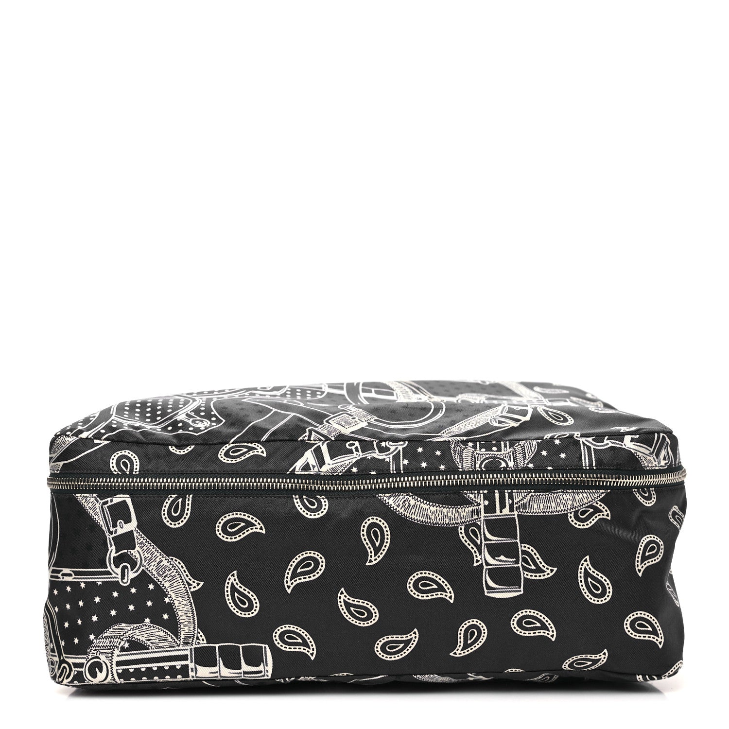 Hermes Silk Eperon d'Or Bandana Travelsilk PM Cube Bleu Nuit Fauve 1 of 11