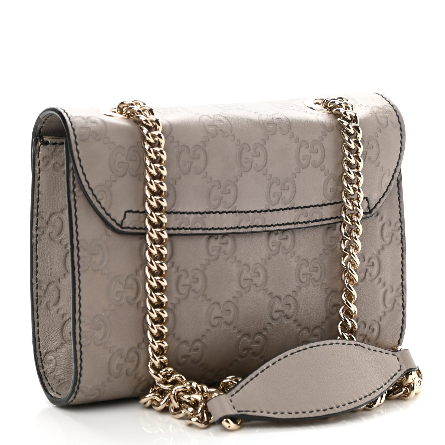 Gucci Guccissima Mini Emily Chain Shoulder Bag Storm Grey 2 of 7