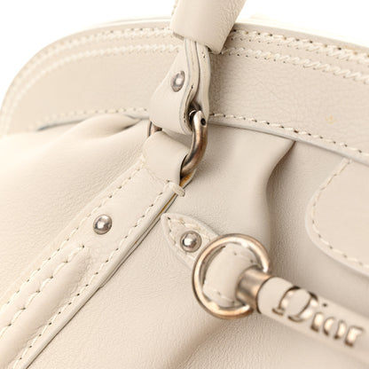 Christian Dior Calfskin My Dior Frame Pocket Satchel White 18 of 19