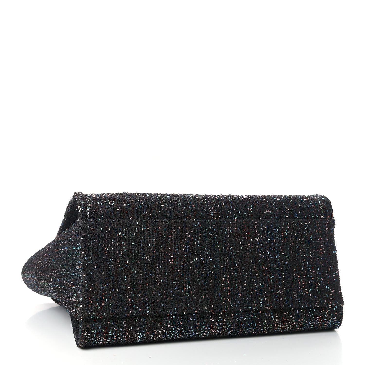 Chanel Calfskin Sequin Medium Deauville Tote Black 4 of 9