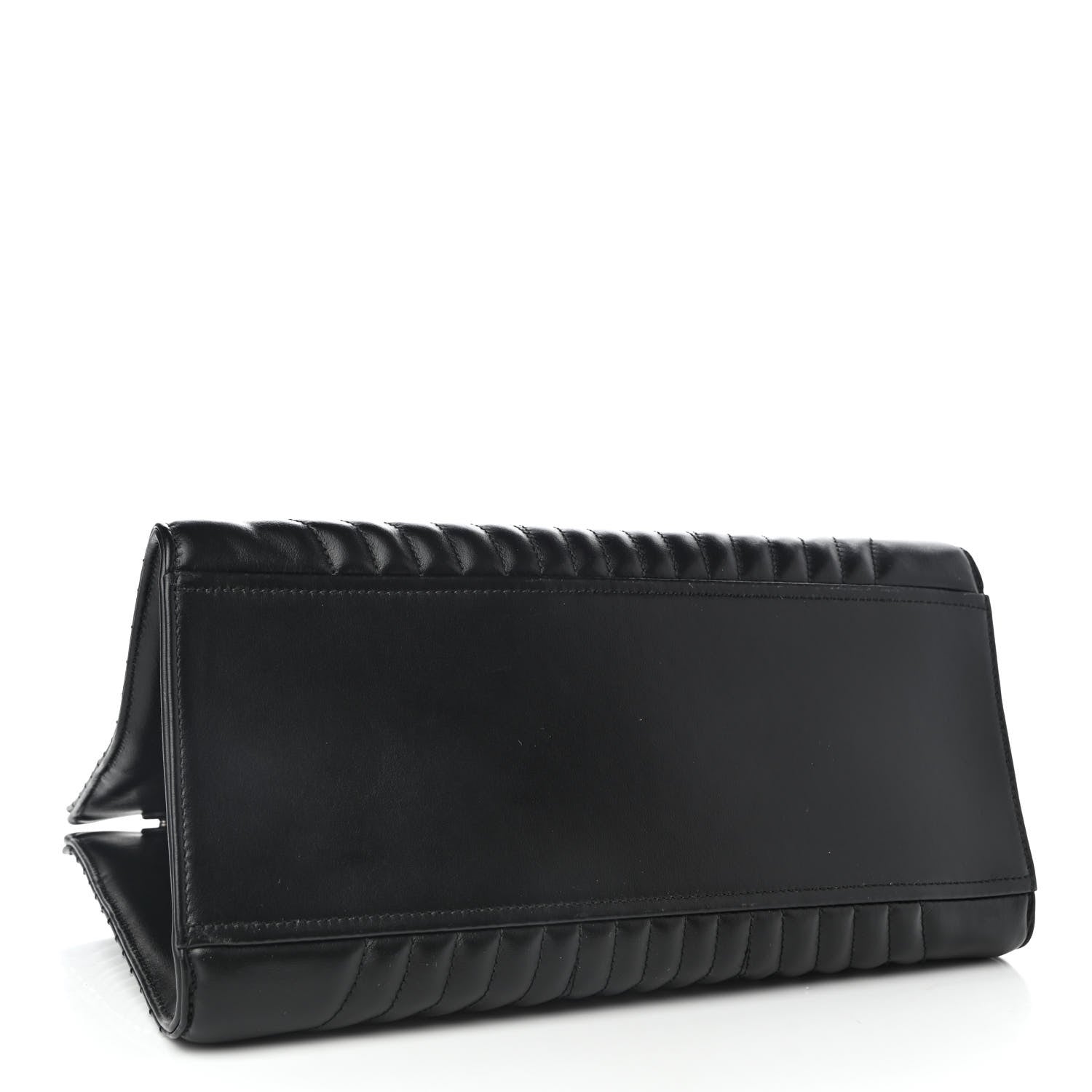 Prada Soft Calfskin Impunture Diagramme Tote Black 3 of 8
