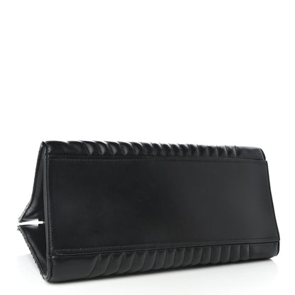 Prada Soft Calfskin Impunture Diagramme Tote Black 3 of 8