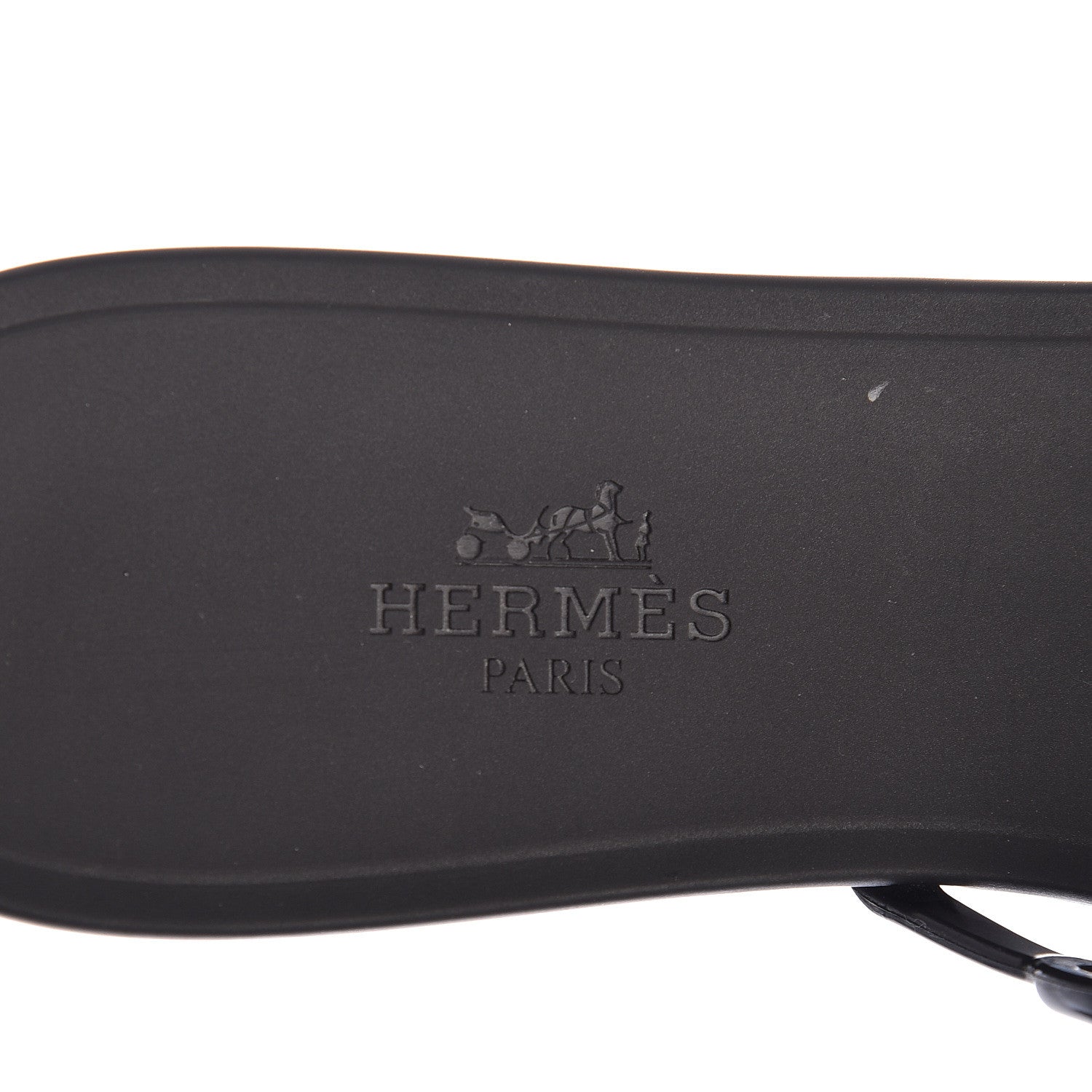 Hermes Rubber Chaine d'Ancre Rivage Sandals 38 Black 7 of 9