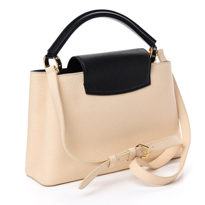 Louis Vuitton Taurillon Capucines PM Creme Black 3 of 9
