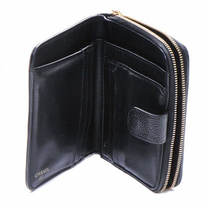 Chanel Caviar Zip Around Wallet Black 5 of 8